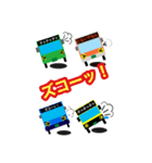 バスの方向幕ファミリーで会話（個別スタンプ：1）