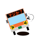 バスの方向幕ファミリーで会話（個別スタンプ：22）