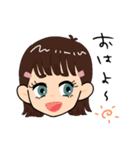 日常で使える可愛い女の子STAMP（個別スタンプ：1）