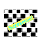 市松模様でsupreme！なボックスロゴ（個別スタンプ：38）