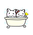 かわいい白ねこスタンプ（個別スタンプ：33）