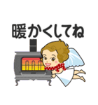 冬に使える♡天使と悪魔（個別スタンプ：19）