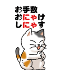 猫猫敬語 01（個別スタンプ：9）