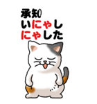 猫猫敬語 01（個別スタンプ：15）