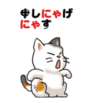 猫猫敬語 01（個別スタンプ：17）