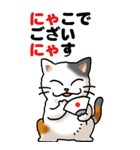 猫猫敬語 01（個別スタンプ：40）