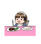我が家のメイドちゃん（個別スタンプ：35）