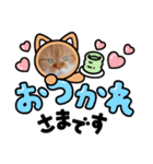 キャラメルにゃんこQ太朗の日常（個別スタンプ：4）