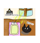 Winter stamp of cat brother and sister（個別スタンプ：9）