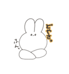 たまに目に生気が宿るうさぎさんスタンプ（個別スタンプ：15）