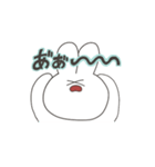 たまに目に生気が宿るうさぎさんスタンプ（個別スタンプ：19）