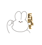 たまに目に生気が宿るうさぎさんスタンプ（個別スタンプ：20）