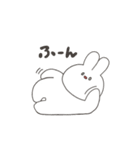 たまに目に生気が宿るうさぎさんスタンプ（個別スタンプ：25）