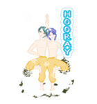 今、“男こそヨガ！” 男男。Bigスタンプ（個別スタンプ：24）