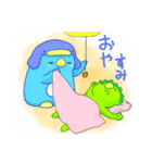 カッパきゅんとこうていペンギン（個別スタンプ：4）