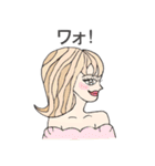 日本語編1 綺麗おしゃれガール（個別スタンプ：13）