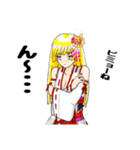 頑張る巫女お姉さん20（個別スタンプ：4）