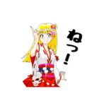 頑張る巫女お姉さん20（個別スタンプ：25）