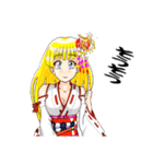 頑張る巫女お姉さん20（個別スタンプ：27）