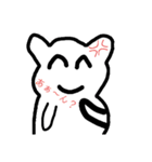 ゆる～い「白猫？」（個別スタンプ：12）