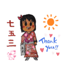 かわいい女の子と動物キャラクター（個別スタンプ：15）