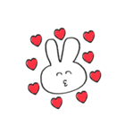 ♡白うさぎちゃんと毎日一緒②♡（個別スタンプ：21）