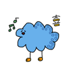 手書きでカラフルな未確認生物（個別スタンプ：3）
