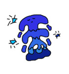 手書きでカラフルな未確認生物（個別スタンプ：16）