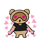 黒たぬスタンプ1（個別スタンプ：6）