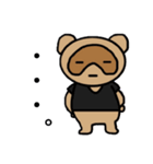黒たぬスタンプ1（個別スタンプ：17）