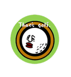 Tell all golfers.  ゴルフスタンプ英語版（個別スタンプ：38）