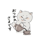 まんまる灰サビネコどんちゃんの毎日（個別スタンプ：5）