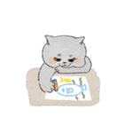 まんまる灰サビネコどんちゃんの毎日（個別スタンプ：23）