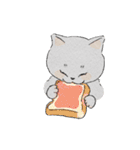 まんまる灰サビネコどんちゃんの毎日（個別スタンプ：35）