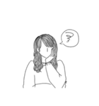simpleモノクロ（個別スタンプ：19）