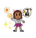 ザイバツ女学園  高校 あいさつスタンプ（個別スタンプ：6）