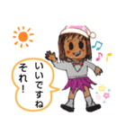 ザイバツ女学園  高校 あいさつスタンプ（個別スタンプ：10）