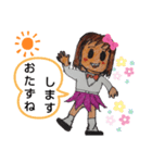 ザイバツ女学園  高校 あいさつスタンプ（個別スタンプ：16）