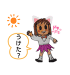 ザイバツ女学園  高校 あいさつスタンプ（個別スタンプ：24）