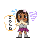 ザイバツ女学園  高校 あいさつスタンプ（個別スタンプ：27）