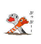 チン先生とニシキ君。（個別スタンプ：12）