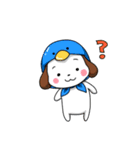 ほっかむりわんこの便利なスタンプ（個別スタンプ：19）