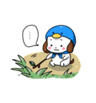 ほっかむりわんこの便利なスタンプ（個別スタンプ：38）
