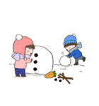 楽しもう冬（個別スタンプ：2）