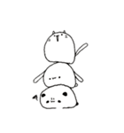 ぱんだとうさぎとねこの餅（個別スタンプ：30）
