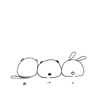 ぱんだとうさぎとねこの餅（個別スタンプ：31）
