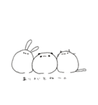 ぱんだとうさぎとねこの餅（個別スタンプ：32）