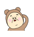 く〜まさん。文字なし。（個別スタンプ：3）