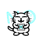 シロねこスタンプฅ^-ω-^ฅ（個別スタンプ：3）