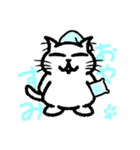 シロねこスタンプฅ^-ω-^ฅ（個別スタンプ：8）